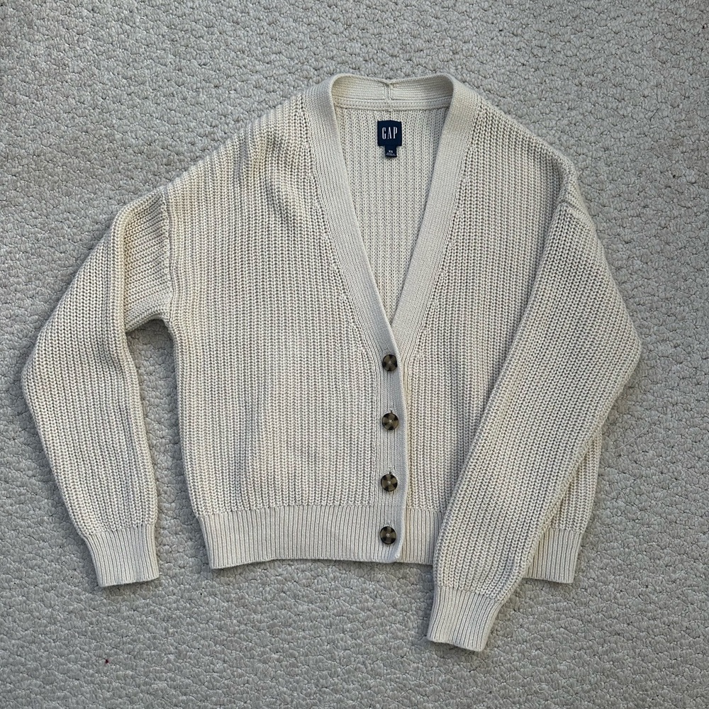 Gap Shaker Stitch Cardigan Sweater XS